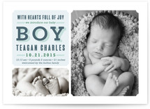 Full of Joy Birth Announcements