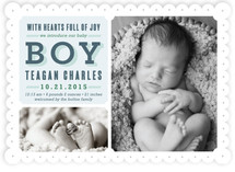 Full of Joy Birth Announcements