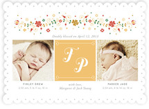 Folk Initial Birth Announcements