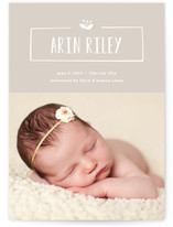 Nameplate Birth Announcements