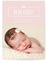 Nameplate Birth Announcements