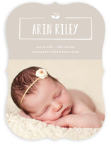 Nameplate Birth Announcements