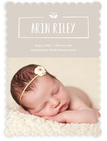 Nameplate Birth Announcements