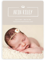 Nameplate Birth Announcements