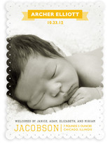 Vintage Banner Birth Announcements