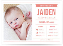 Stats and Facts Birth Announcements