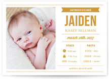 Stats and Facts Birth Announcements