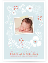 Amelia Floral Birth Announcements