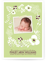 Amelia Floral Birth Announcements