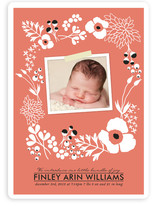 Amelia Floral Birth Announcements