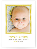 Polka Dot Frame Birth Announcements