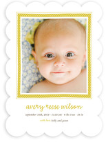 Polka Dot Frame Birth Announcements