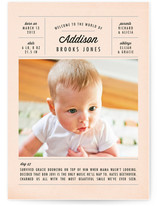 A Day in the Life Birth Announcements