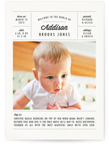 A Day in the Life Birth Announcements