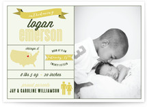 Introduced by Infographic Birth Announcements