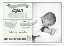 Introduced by Infographic Birth Announcements