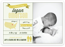 Introduced by Infographic Birth Announcements