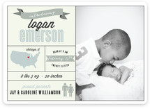 Introduced by Infographic Birth Announcements