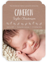 Simply Yours Natural Kraft Paper Birth Announcements
