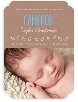 Simply Yours Natural Kraft Paper Birth Announcements