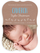 Simply Yours Natural Kraft Paper Birth Announcements