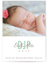Mattson Monogram Birth Announcements