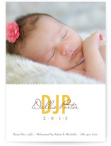 Mattson Monogram Birth Announcements