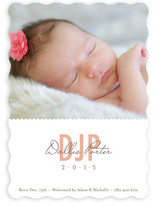 Mattson Monogram Birth Announcements