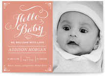 Chalkboard Greetings Birth Announcements