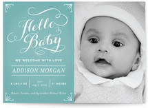 Chalkboard Greetings Birth Announcements