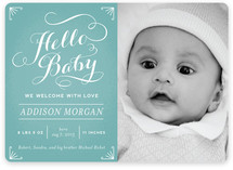 Chalkboard Greetings Birth Announcements