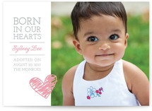 Born in Our Hearts Birth Announcements
