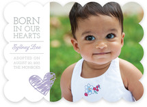 Born in Our Hearts Birth Announcements