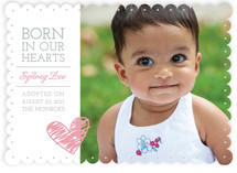 Born in Our Hearts Birth Announcements