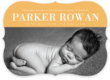 Gold Eyelet Birth Announcements