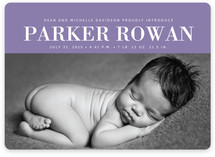 Gold Eyelet Birth Announcements