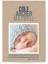 Ombre Kraft Birth Announcements