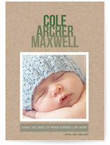 Ombre Kraft Birth Announcements