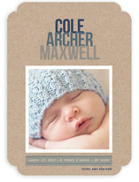 Ombre Kraft Birth Announcements