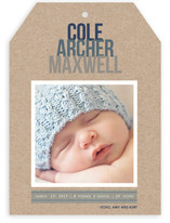 Ombre Kraft Birth Announcements