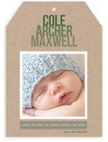 Ombre Kraft Birth Announcements
