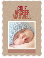 Ombre Kraft Birth Announcements
