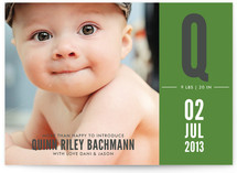 My First Initial Birth Announcements