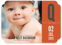 My First Initial Birth Announcements