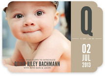 My First Initial Birth Announcements