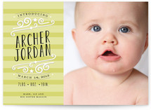 Star-Striped Label Birth Announcements