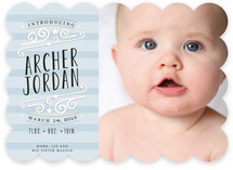 Star-Striped Label Birth Announcements