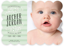 Star-Striped Label Birth Announcements