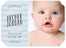 Star-Striped Label Birth Announcements