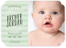 Star-Striped Label Birth Announcements